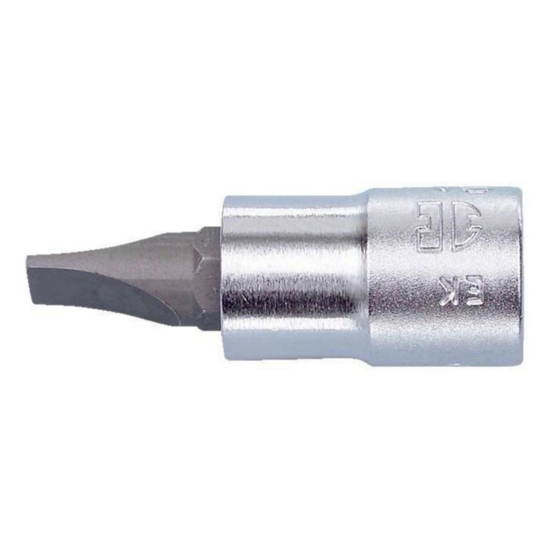 Zebra 1/4 in Slotted Socket Bit 8.0mm X 1.2mm