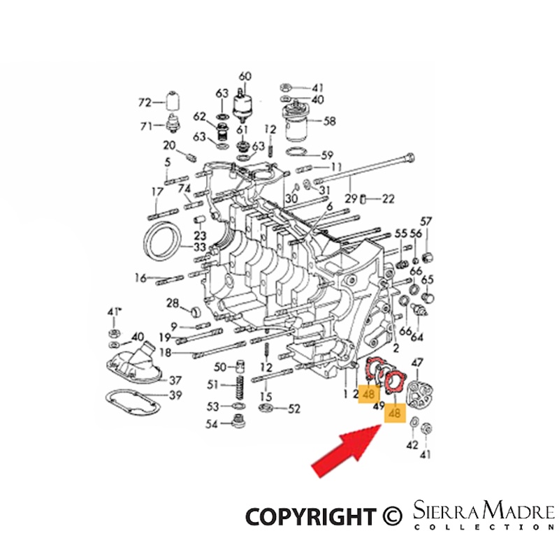 Intermediate Shaft Cover Gasket – 911 65-69