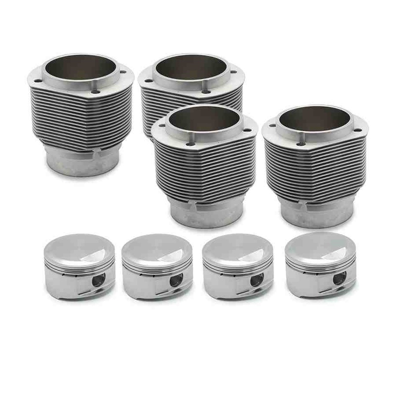 Porsche 356 912 86mm Nickies inc. 9.5:1 JE Piston Set. 63.5-66.5cc Chambers