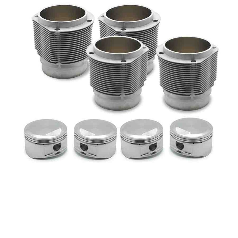Porsche 356 912 90mm Nickies inc. 9.5:1 JE Piston Set. 57.5-60.5cc Chambers